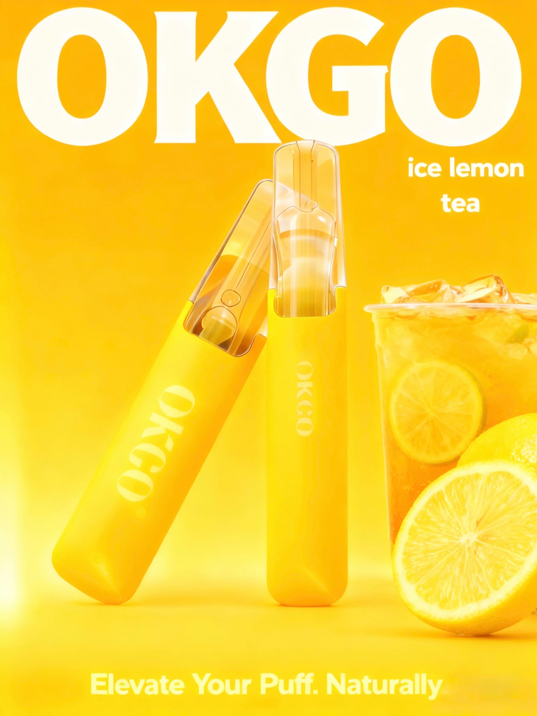 OKGO-6500-Puffs-Ice-Lemon-tea.jpg - Notable Vape Australia