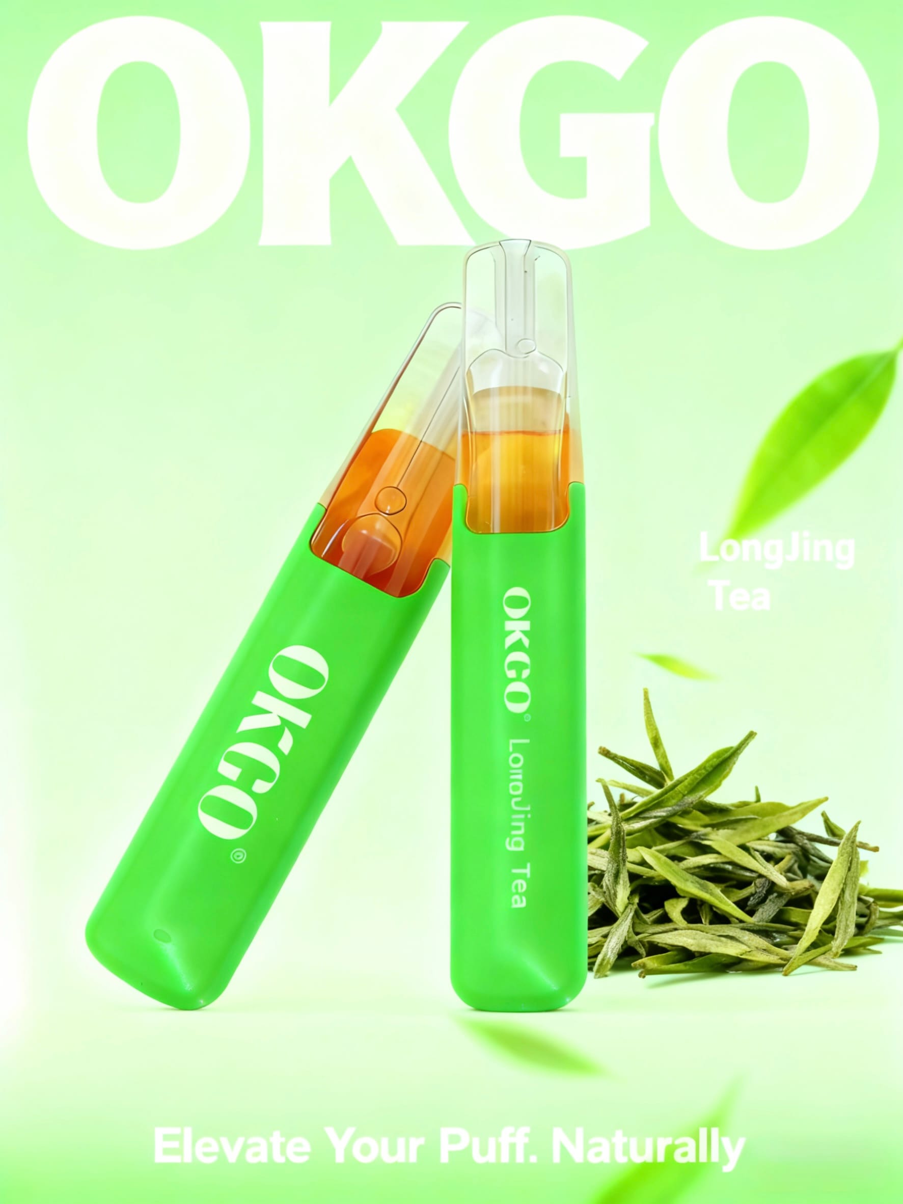 OKGO-6500-Puffs-Long-Jing-Tea.jpg - Notable Vape Australia